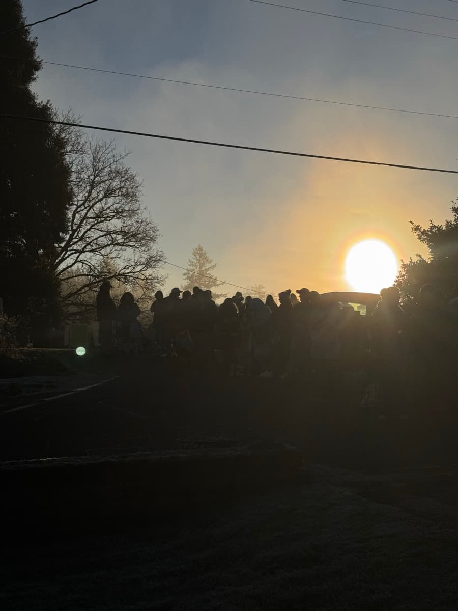 Buyers lined up outside before sunrise at our first estate sale in Salem Oregon